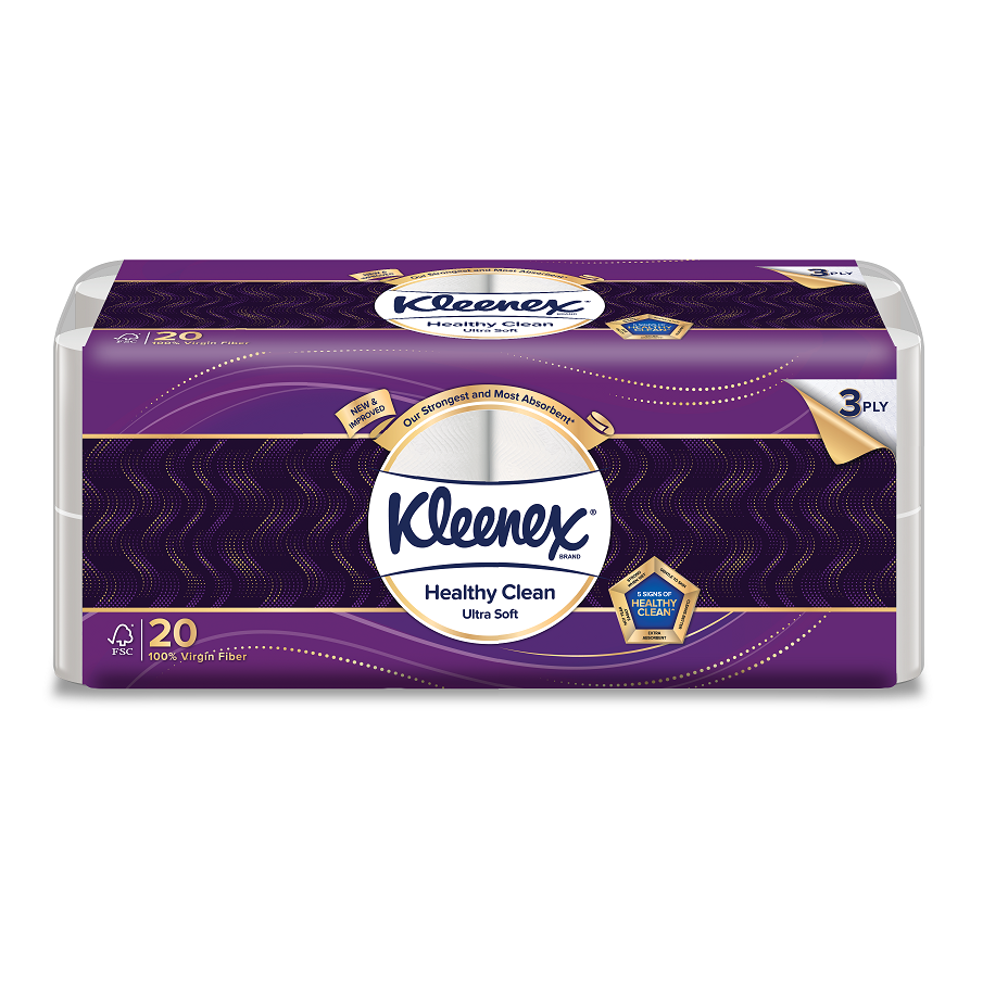 Kleenex Bath Ultra Soft Regular 200s x 20 Rolls