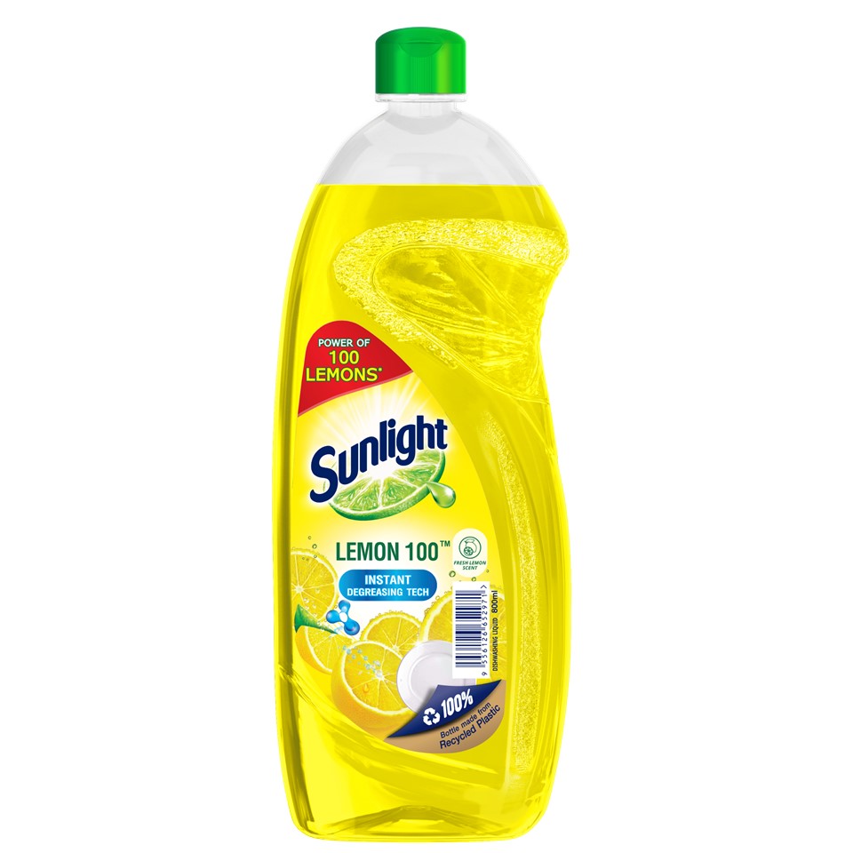 Sunlight Dishwash Liquid Lemon 100 800ml